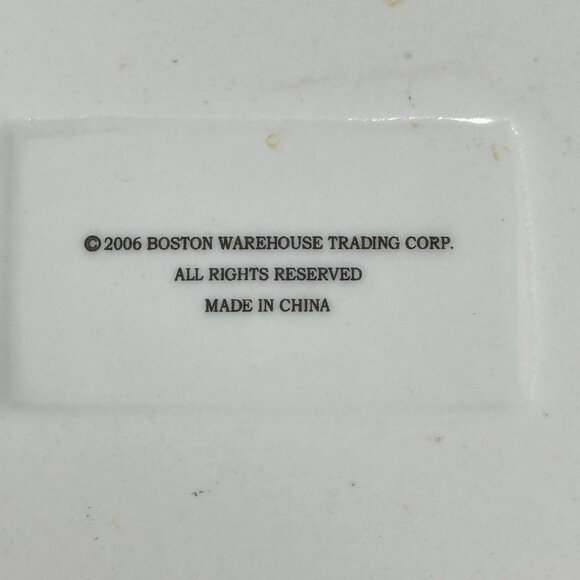Boston Warehouse Snack Plates 2006 Square Ceramic Food Calorie Illustrations 4 - Picture 5 of 7